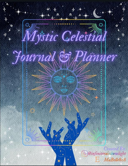 Mystic Celestial Journal & Planner (Includes Tarot Journals, Self Care Challenges, and coloring pages)